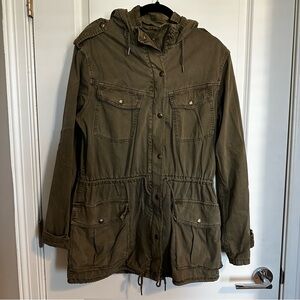 Talula Olive Utility Anorak Jacket